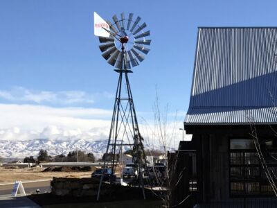 ranch windmill in Idaho