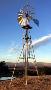 air pumping windmill for pond
