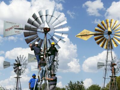 Windmill School New Mexico Dempster windmill in New Mexico
