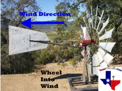 Aermotor windmill spinning in the wind How a windmill controls speed